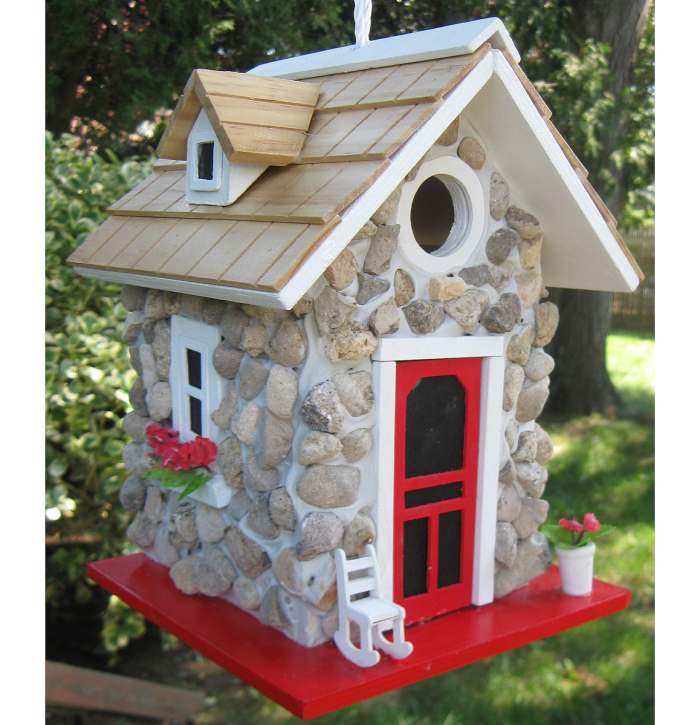 Hatchling Fieldstone Guest Cottage Birdhouse